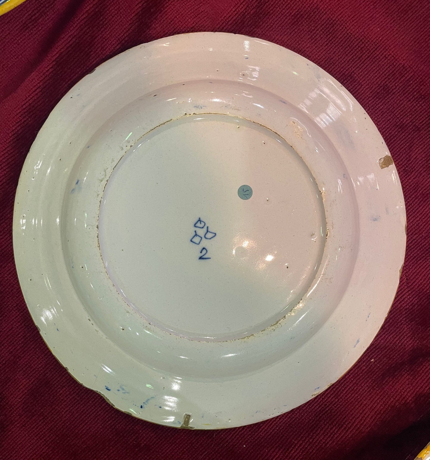 Assiette en Faïence de Delft – XVIIIe siècle – Signée et Numérotée