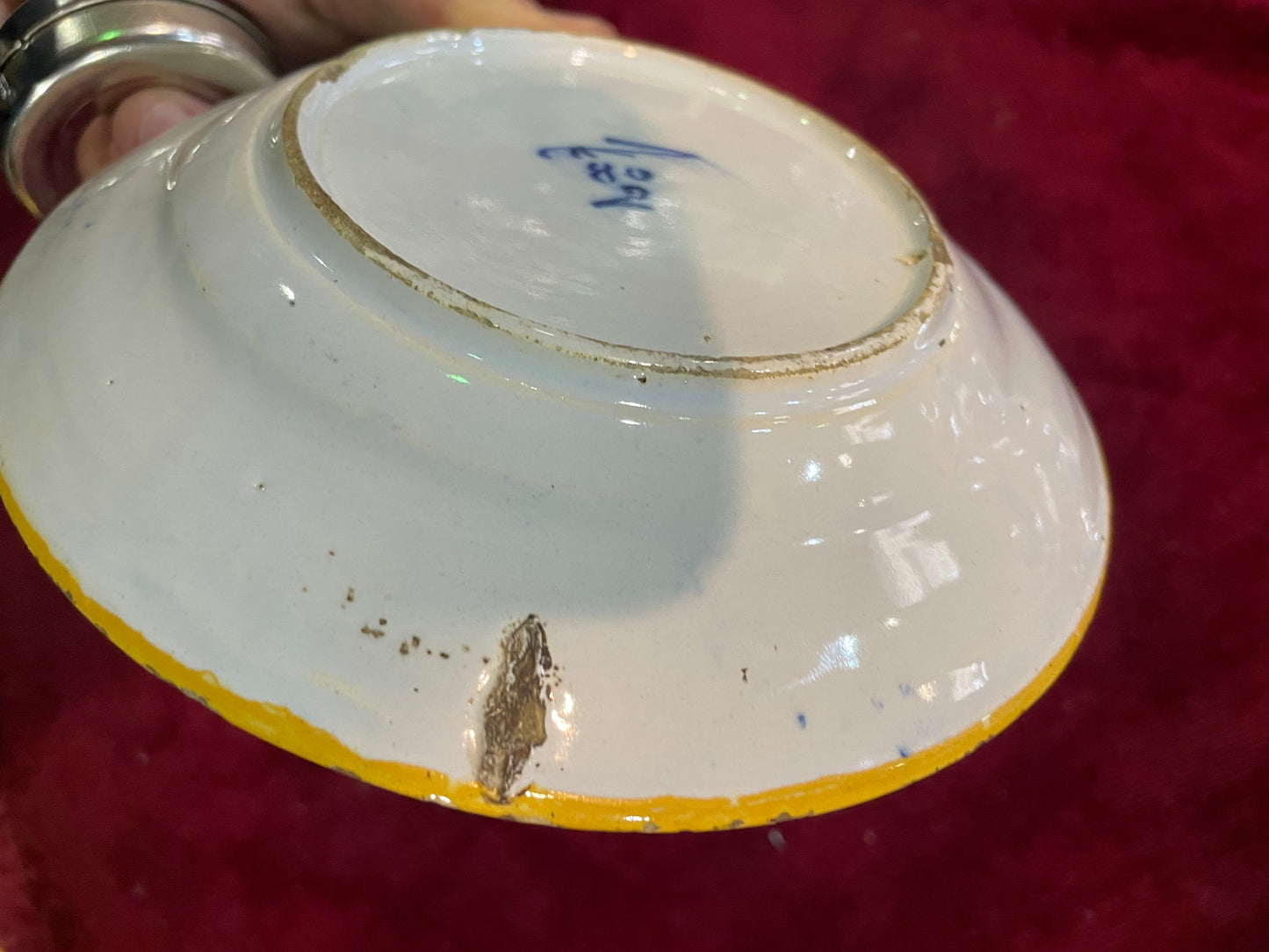 Coupelle en Faïence de Delft – XVIIIe siècle – Signée
