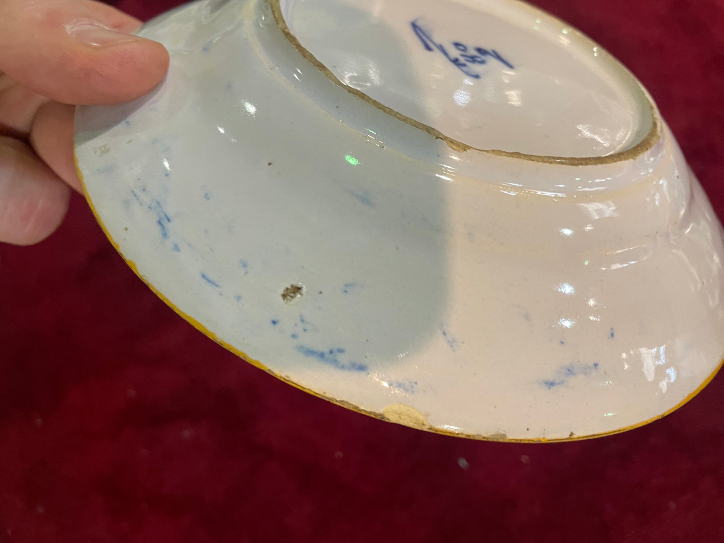 Coupelle en Faïence de Delft – XVIIIe siècle – Signée