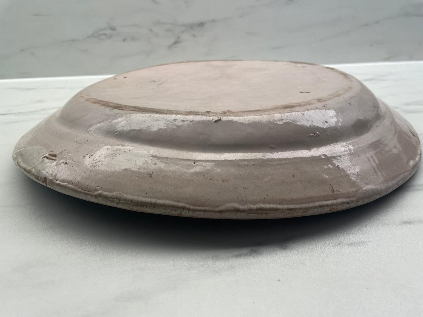 Grand Plat en Faïence – Décor au Coq – Fin XVIIIe / XIXe