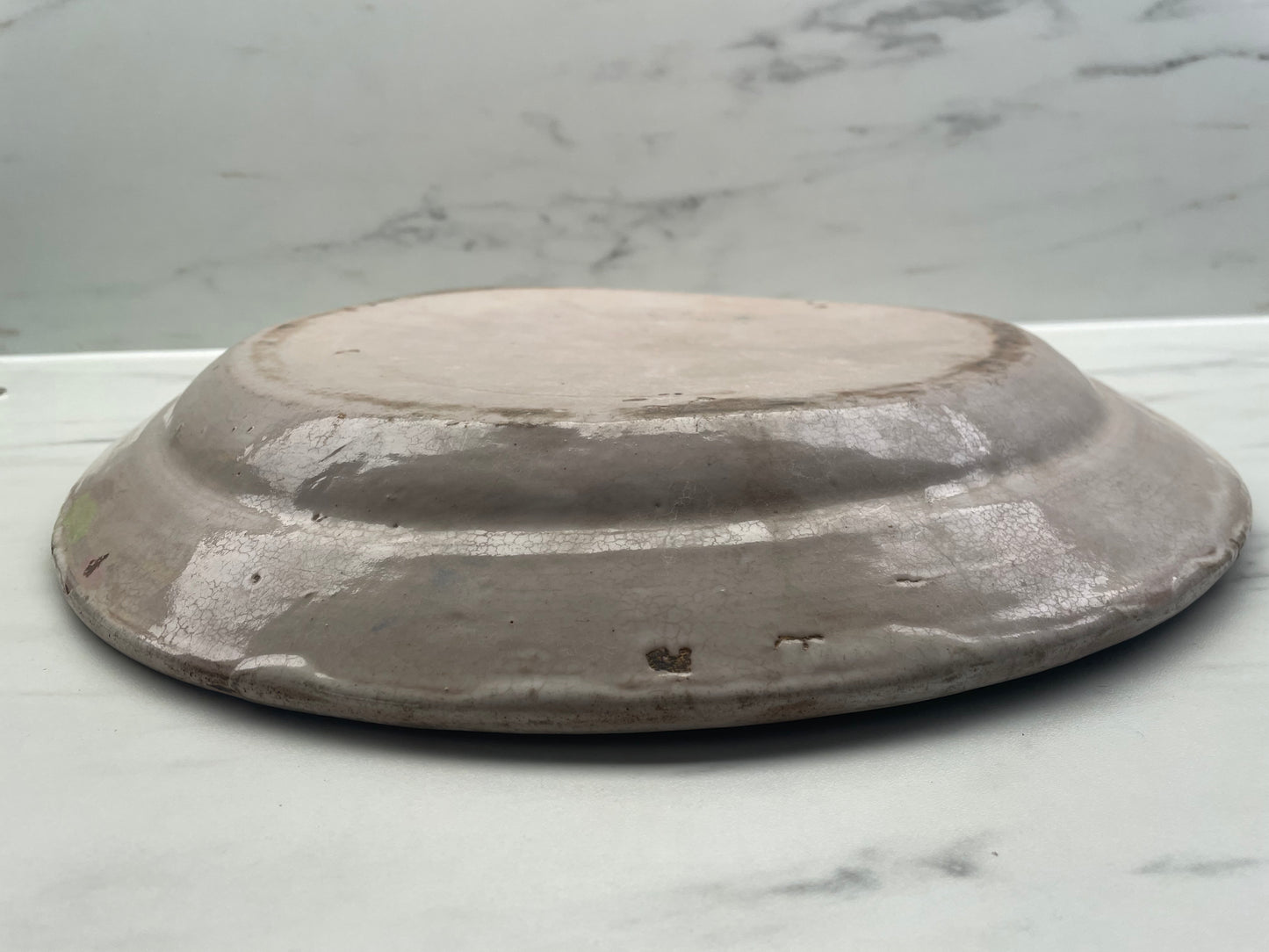 Grand Plat en Faïence – Décor au Coq – Fin XVIIIe / XIXe