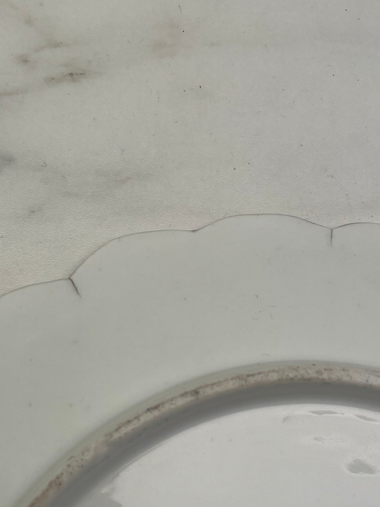 Assiette en Porcelaine à Décor de Dame aux Fleurs – 19e/20e siècle