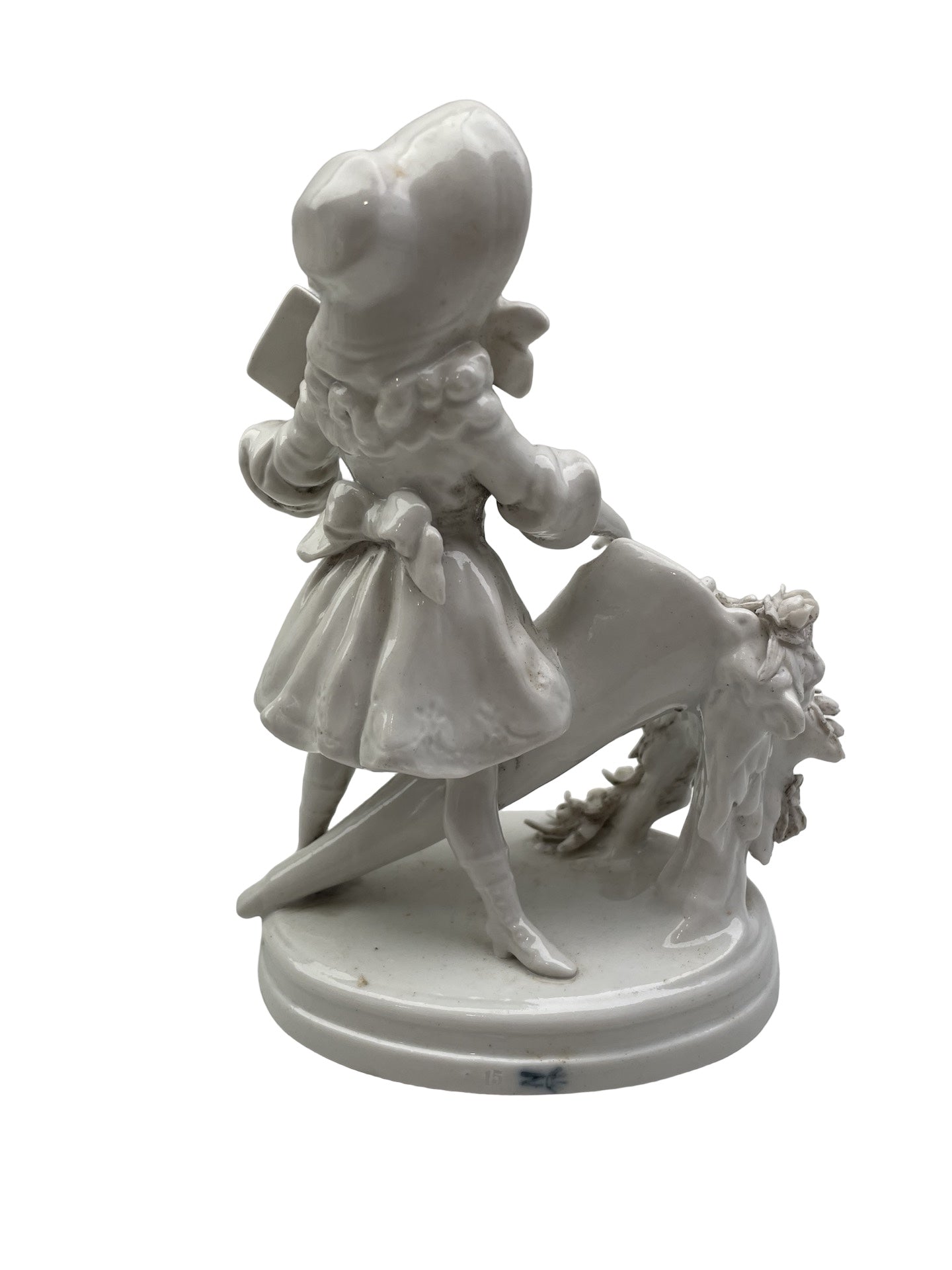Paire de figurines en porcelaine blanche Ernst Bohne Sons