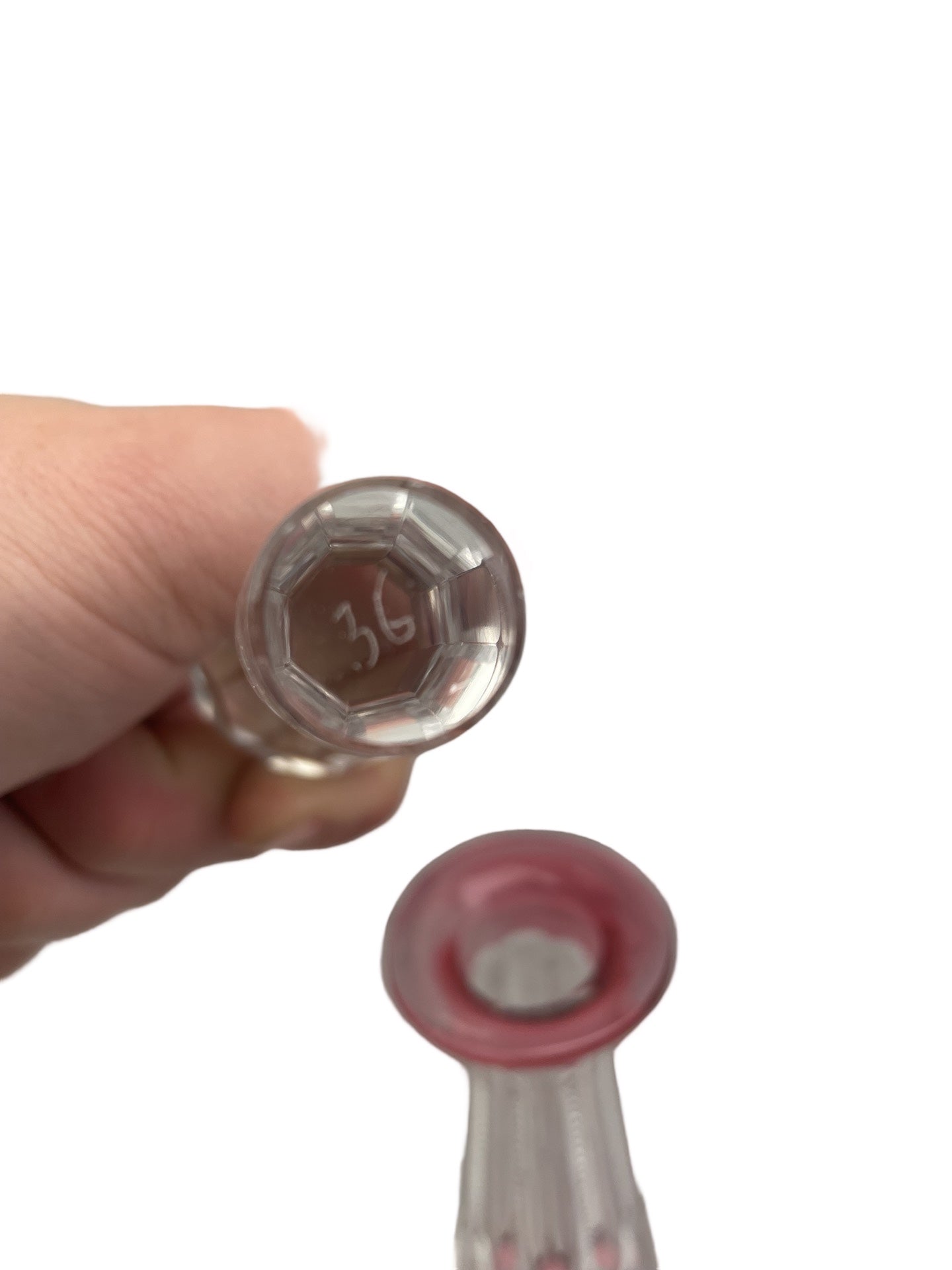 Carafe en cristal rouge rosé – Val Saint Lambert Num 36