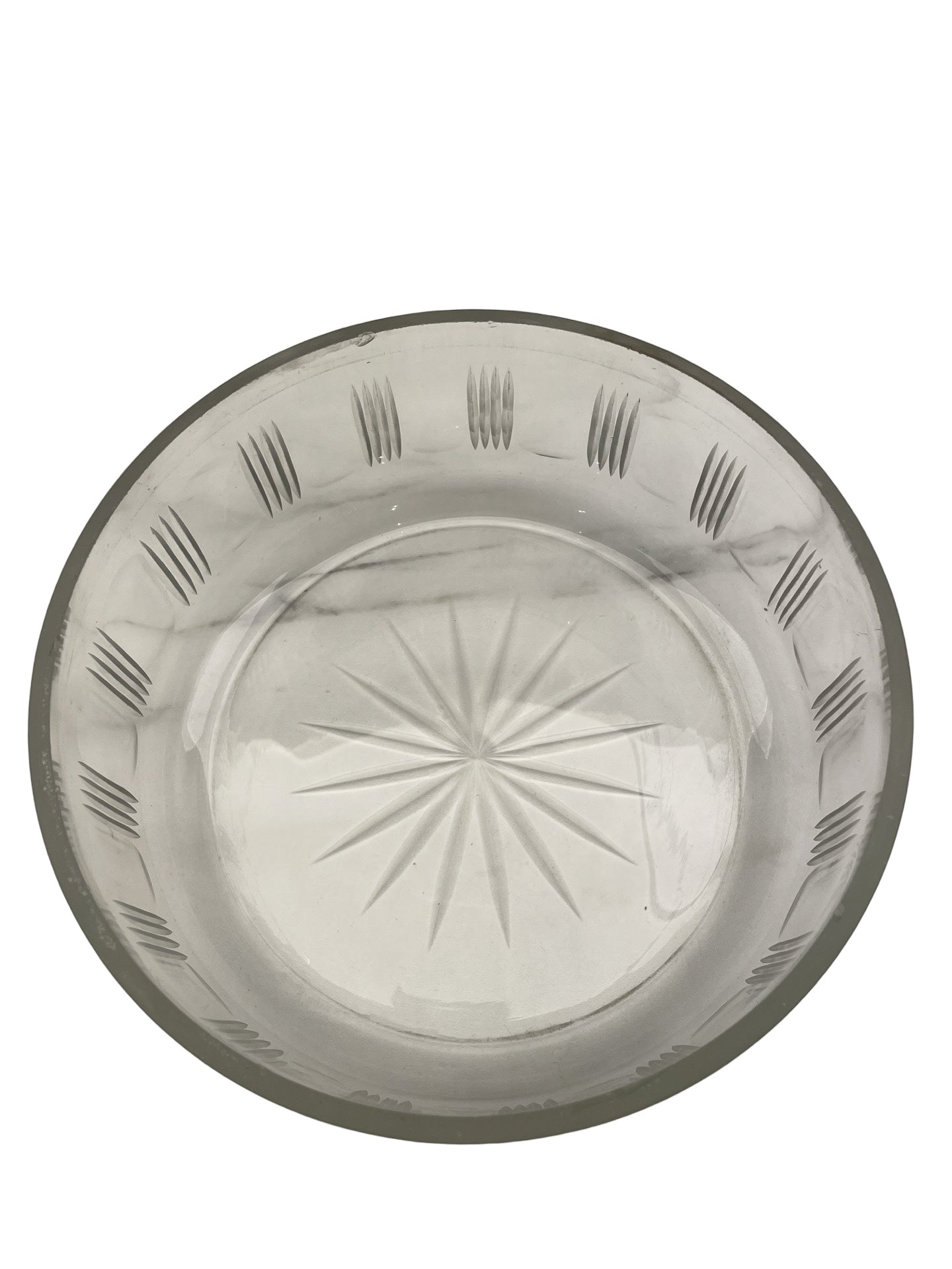 Coupe à fruits ronde en cristal – Val Saint Lambert - Argent