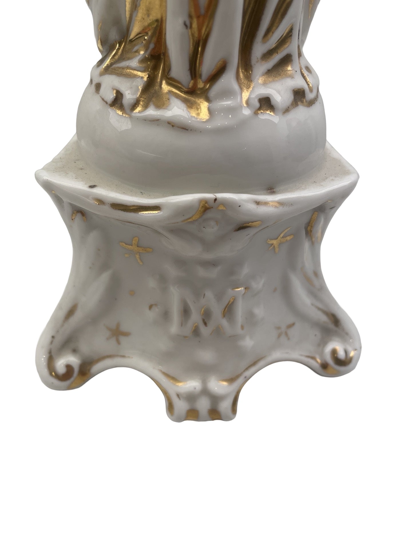 Vierge Marie avec l’Enfant Jésus – Porcelaine Andenne ou Vieux Paris – XIXe