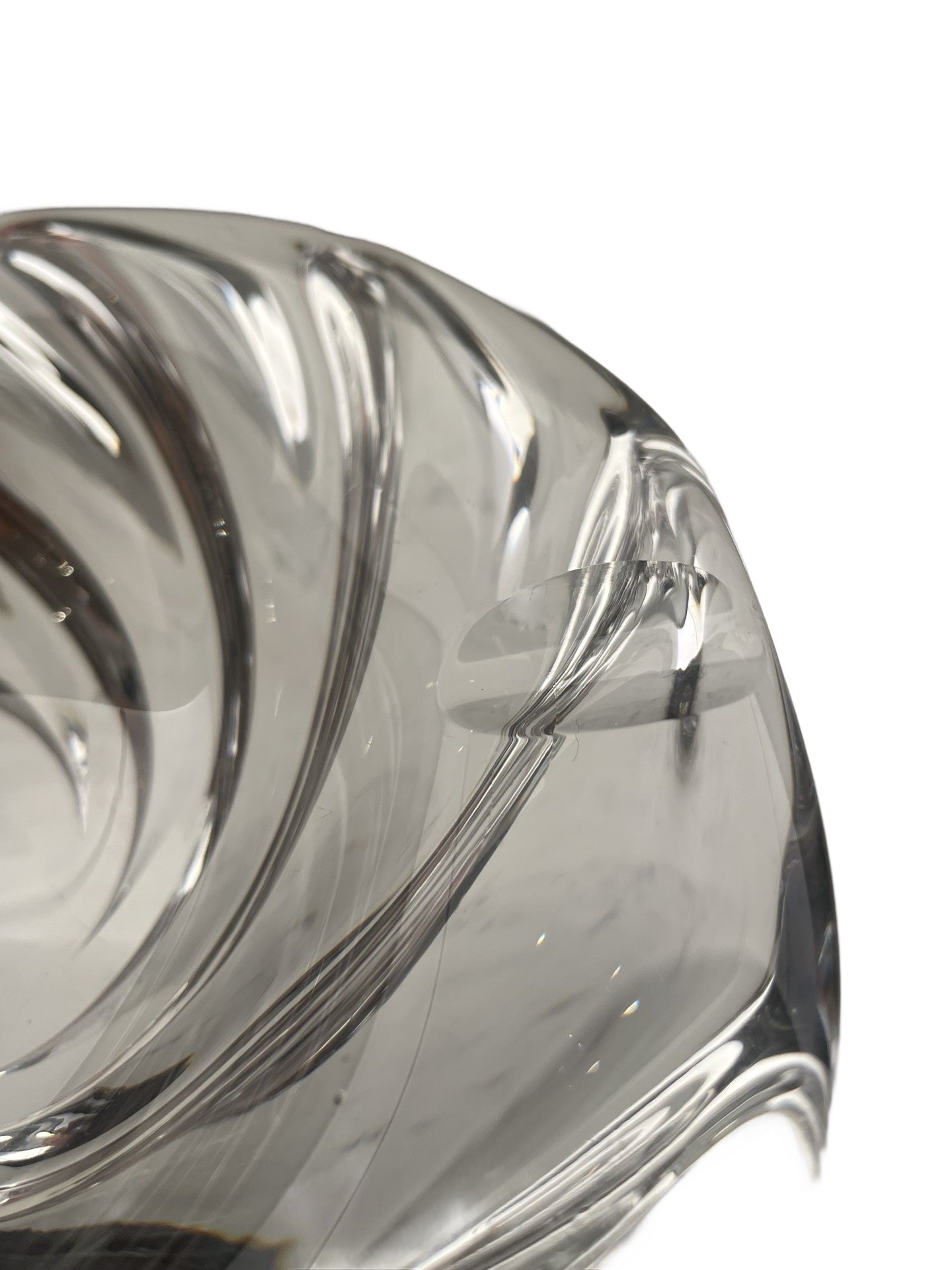 Cendrier en cristal signé Val Saint Lambert – Design classique