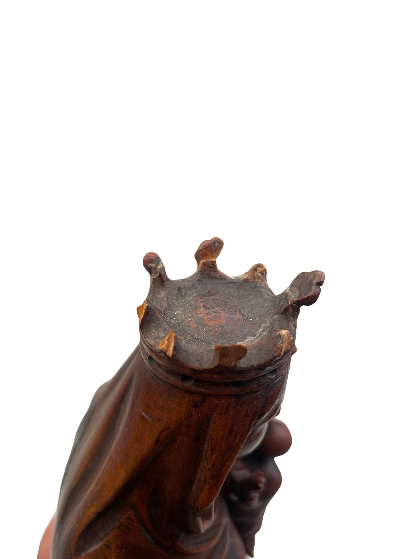 1- Vierge à l’Enfant Jésus – Sculpture en bois, XIXe siècle
