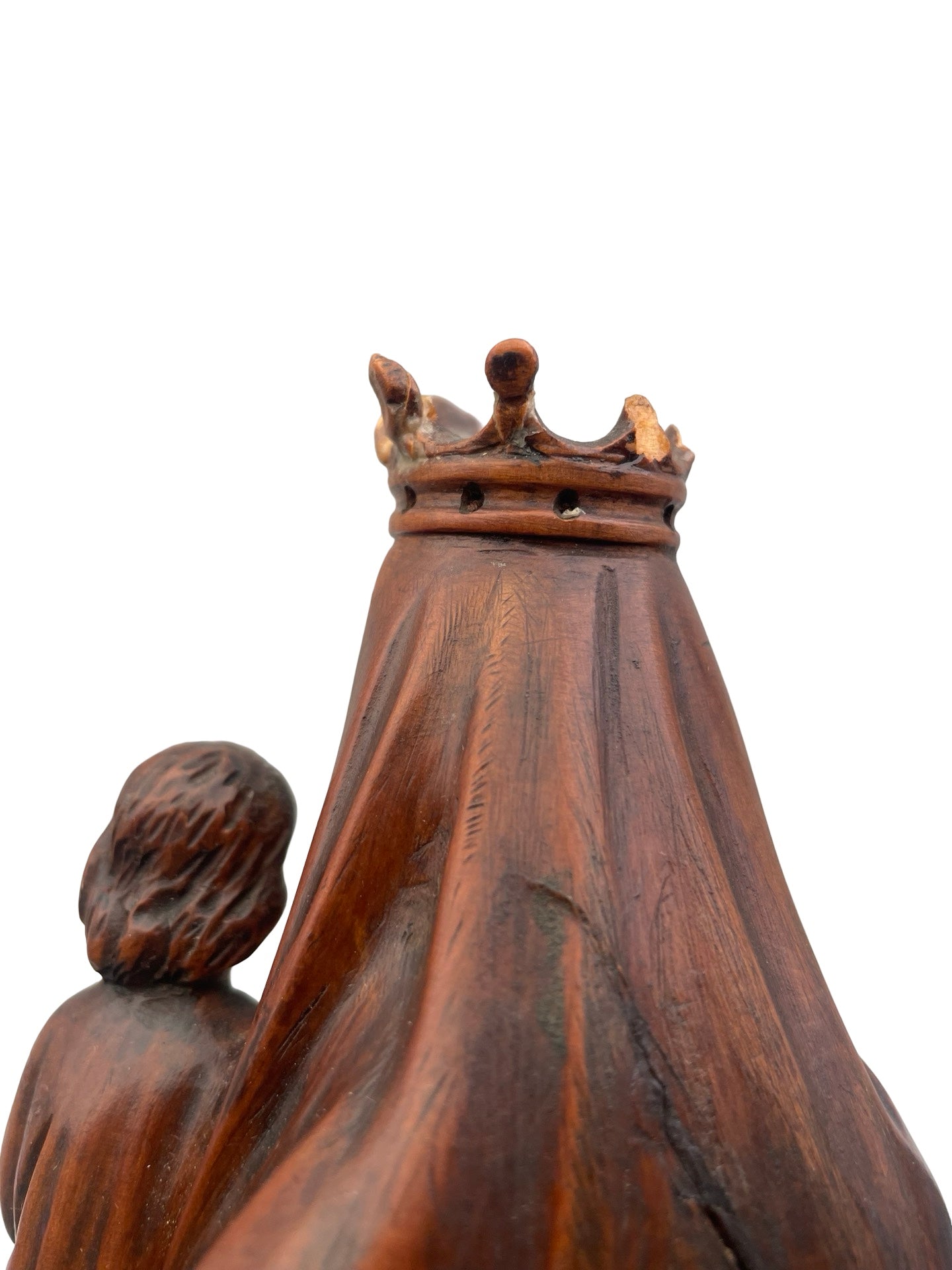 1- Vierge à l’Enfant Jésus – Sculpture en bois, XIXe siècle