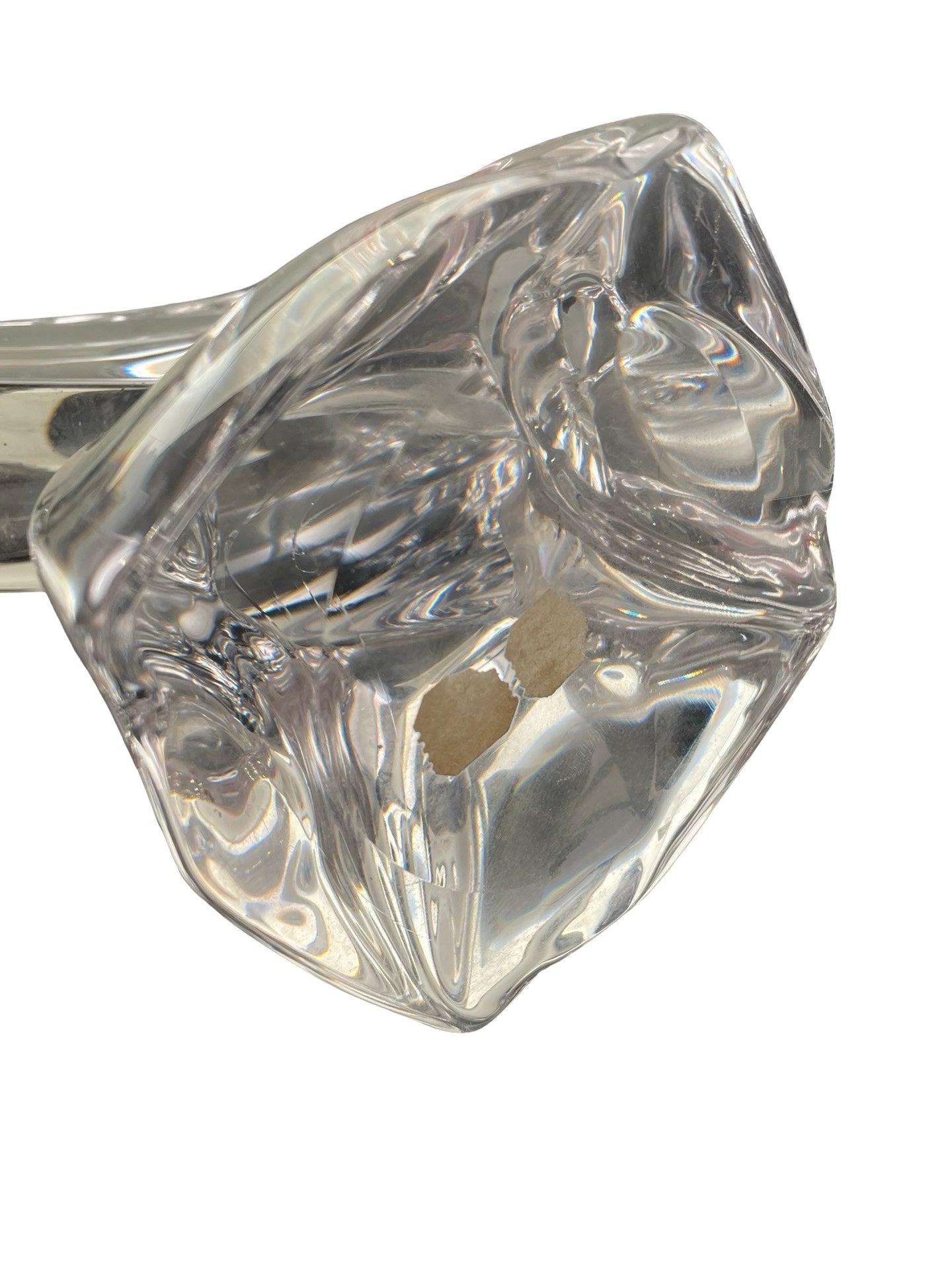 Lampe en cristal Daum – Design moderne – H. 35 cm