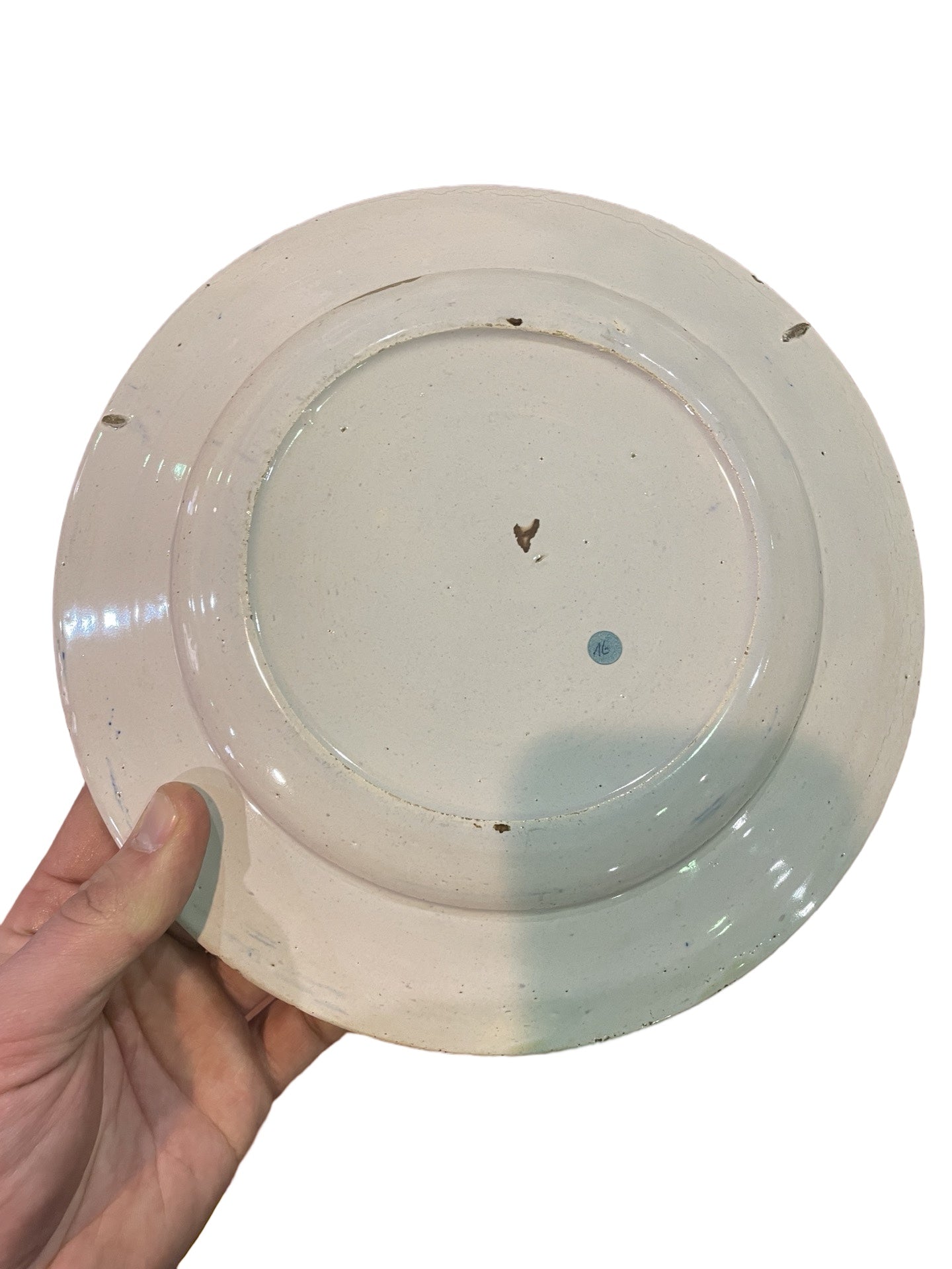 Petite Assiette en Faïence de Delft – XVIIIe siècle Signée A