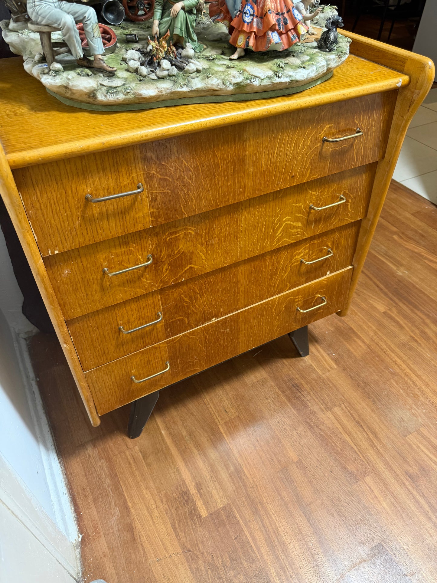 1 - Commode vintage années 50 en chêne – style scandinave