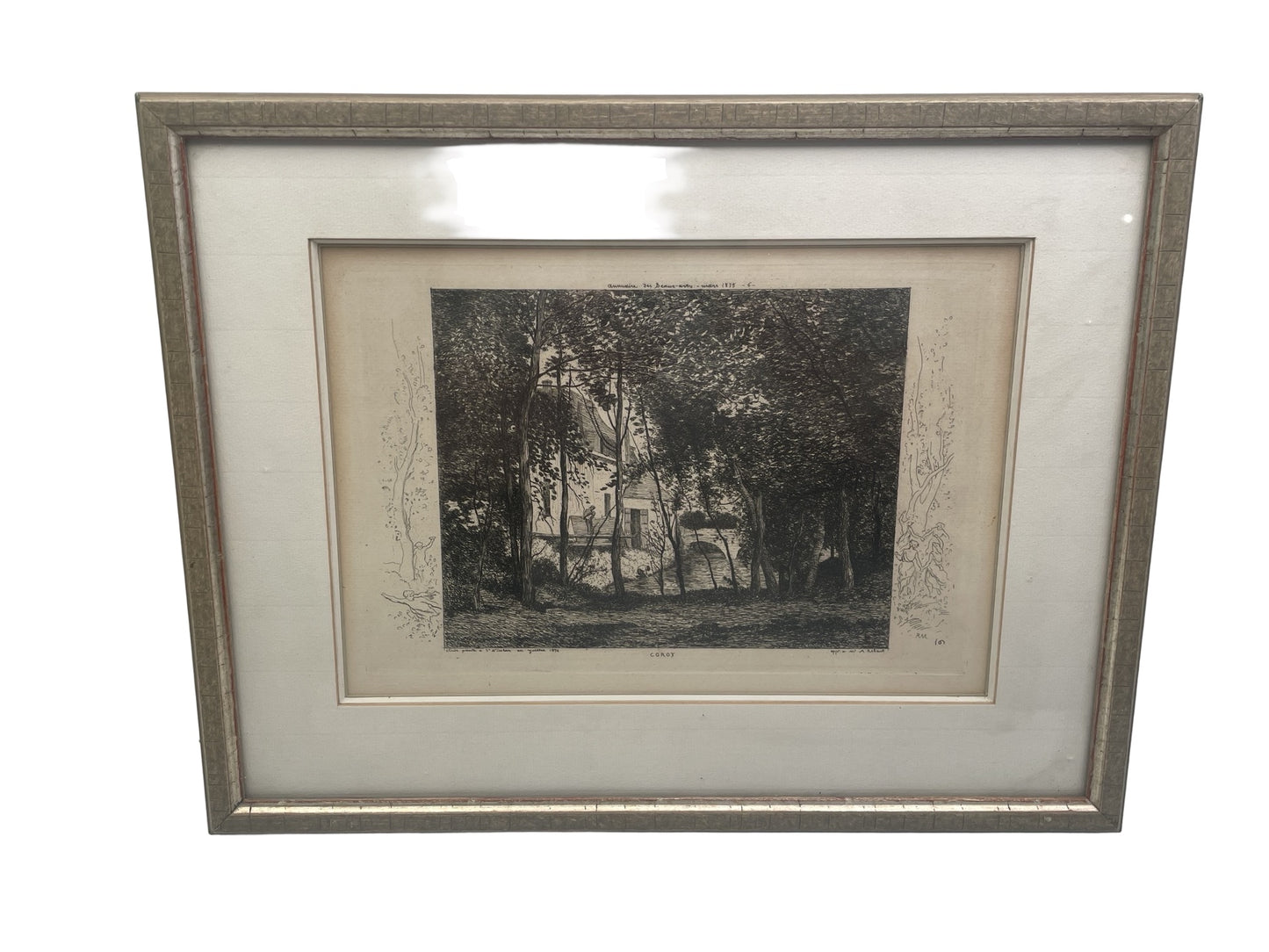 Gravure d’après Jean-Baptiste-Camille Corot – Étude peinte à Saint-Nicolas 1874