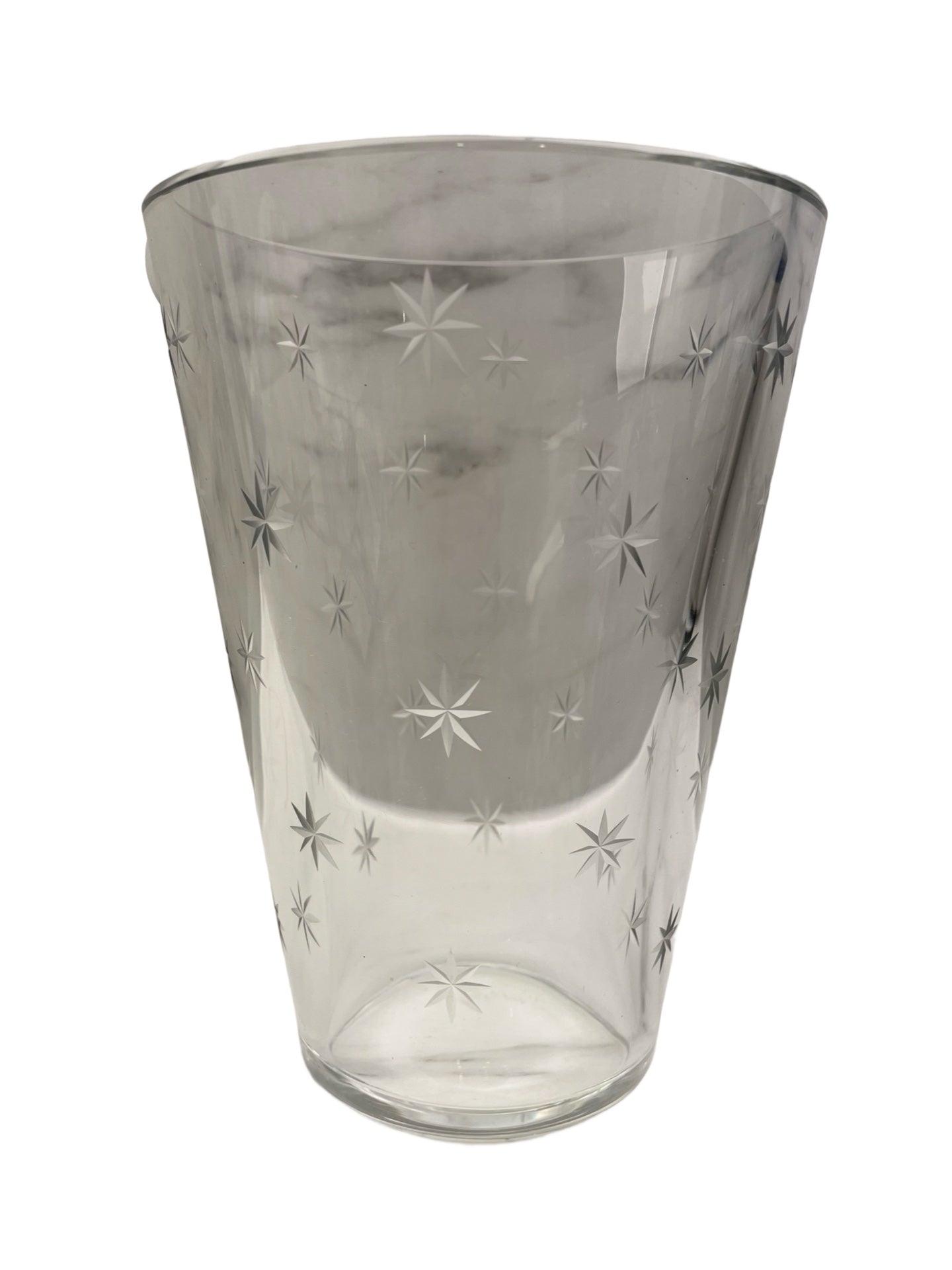 Vase en cristal – Val Saint Lambert – Atomic Stars – Signé – Circa 1958