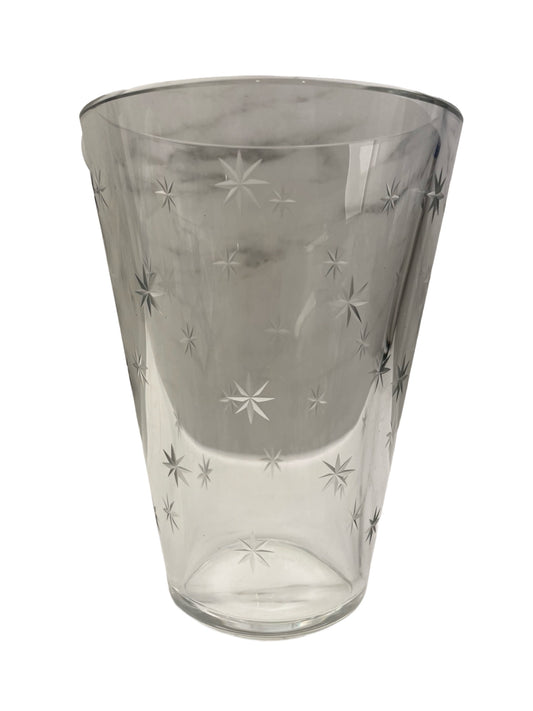 Vase en cristal – Val Saint Lambert – Atomic Stars – Signé – Circa 1958