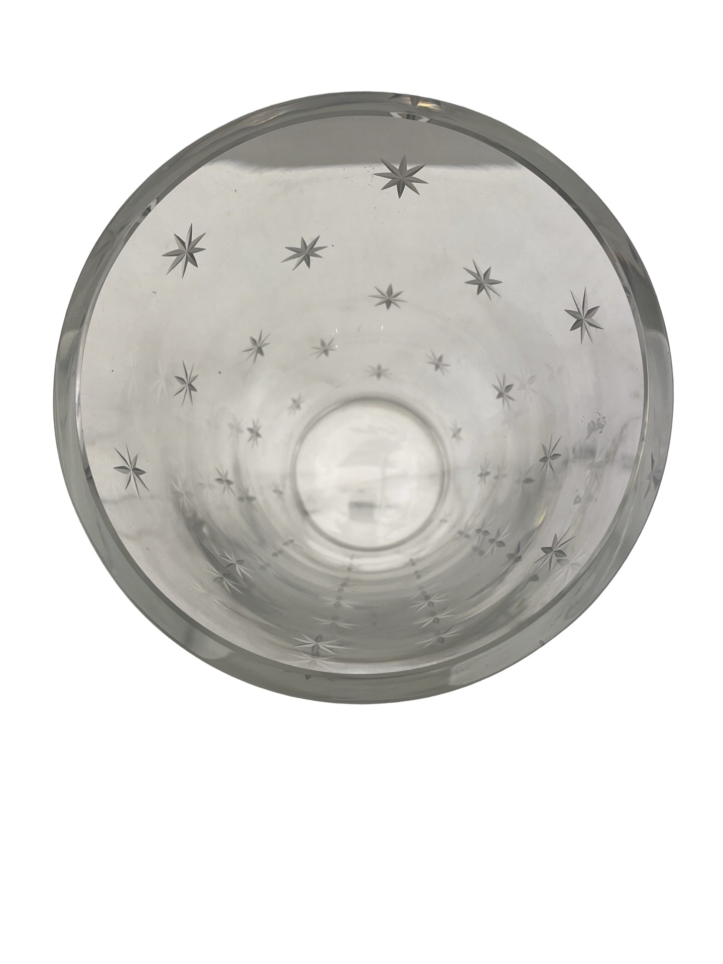 Vase en cristal – Val Saint Lambert – Atomic Stars – Signé – Circa 1958