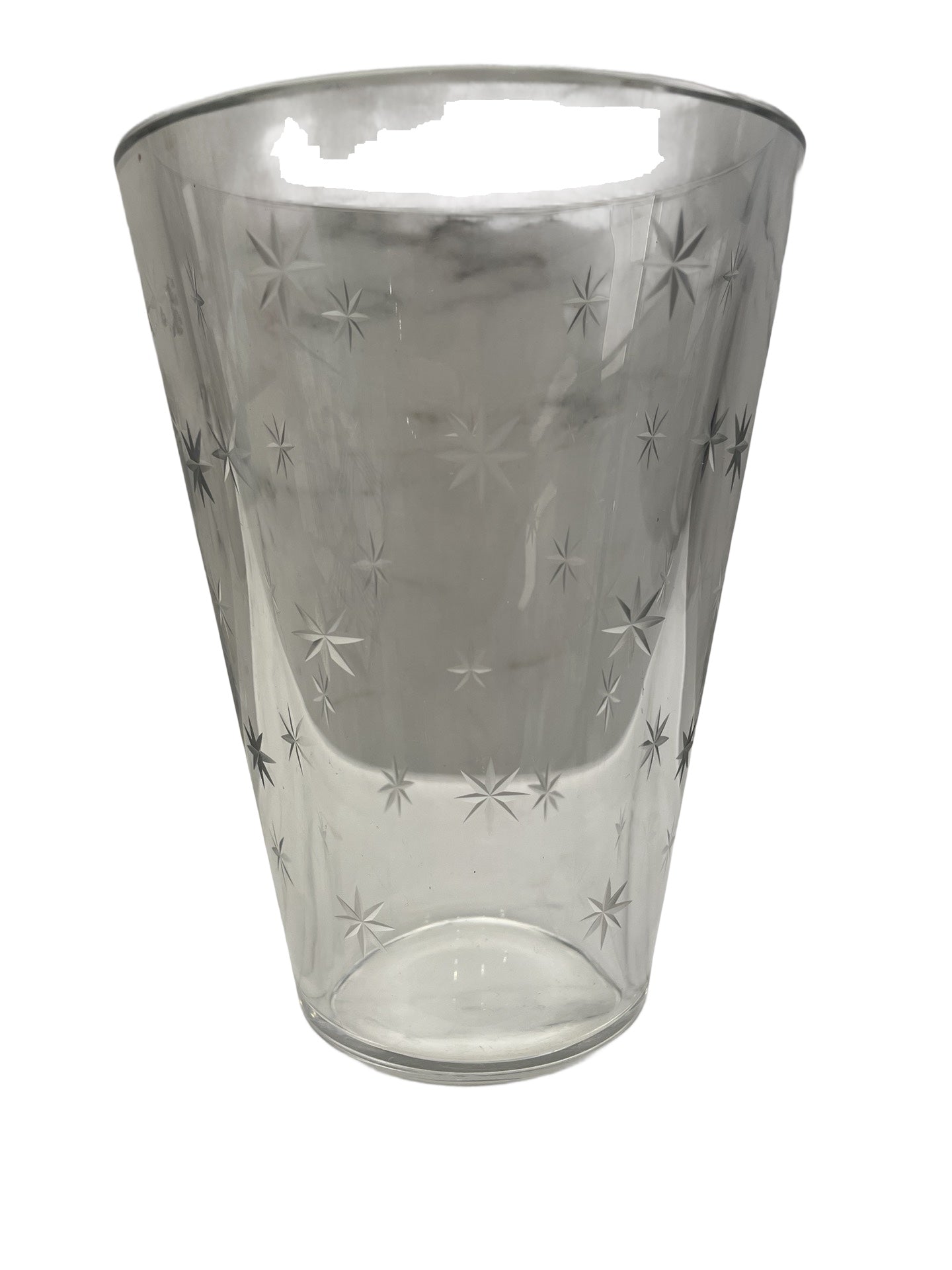 Vase en cristal – Val Saint Lambert – Atomic Stars – Signé – Circa 1958