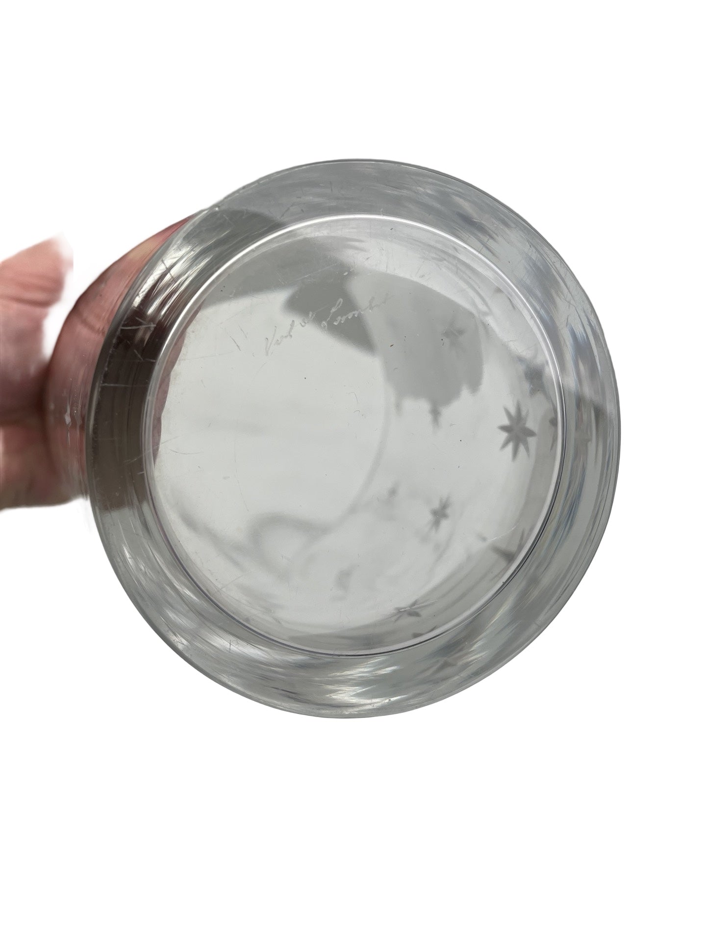Vase en cristal – Val Saint Lambert – Atomic Stars – Signé – Circa 1958
