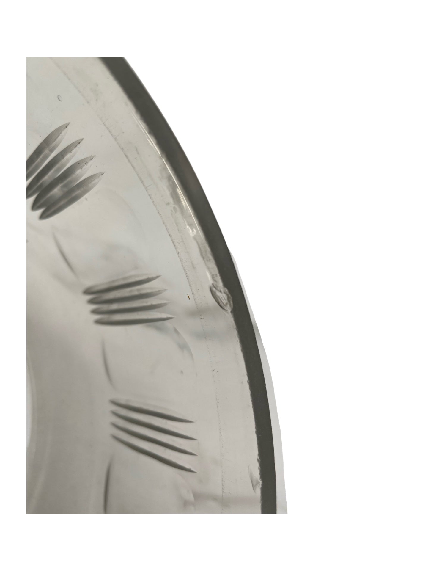 Coupe à fruits ronde en cristal – Val Saint Lambert - Argent