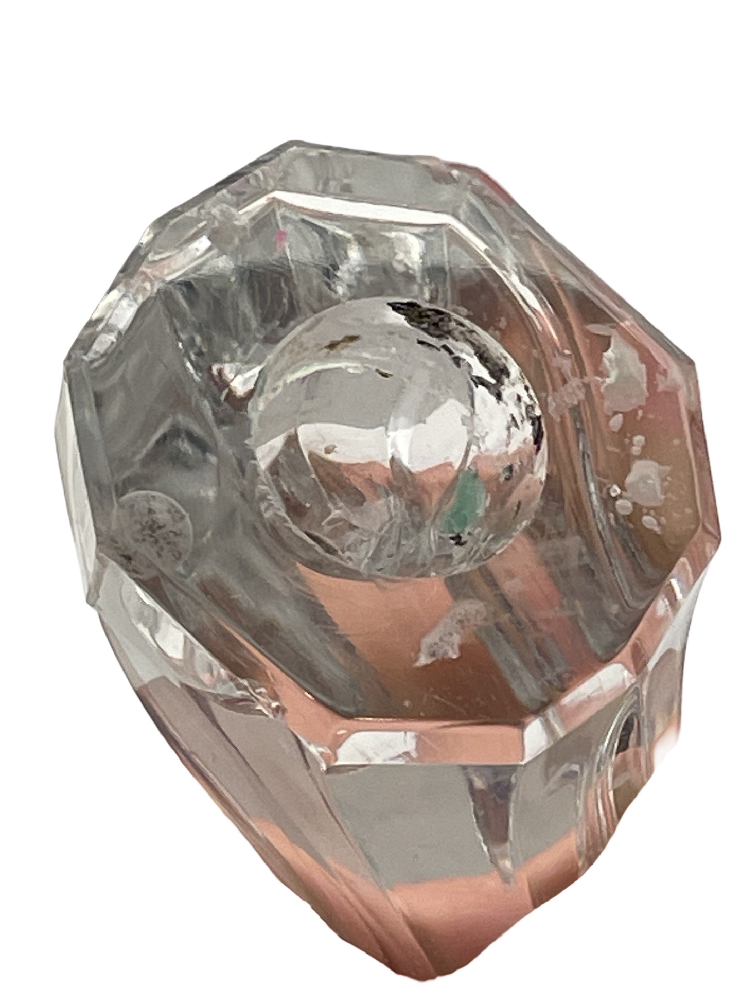 Bougeoir multiple en cristal – Val Saint Lambert – Signé – Minis égrenures
