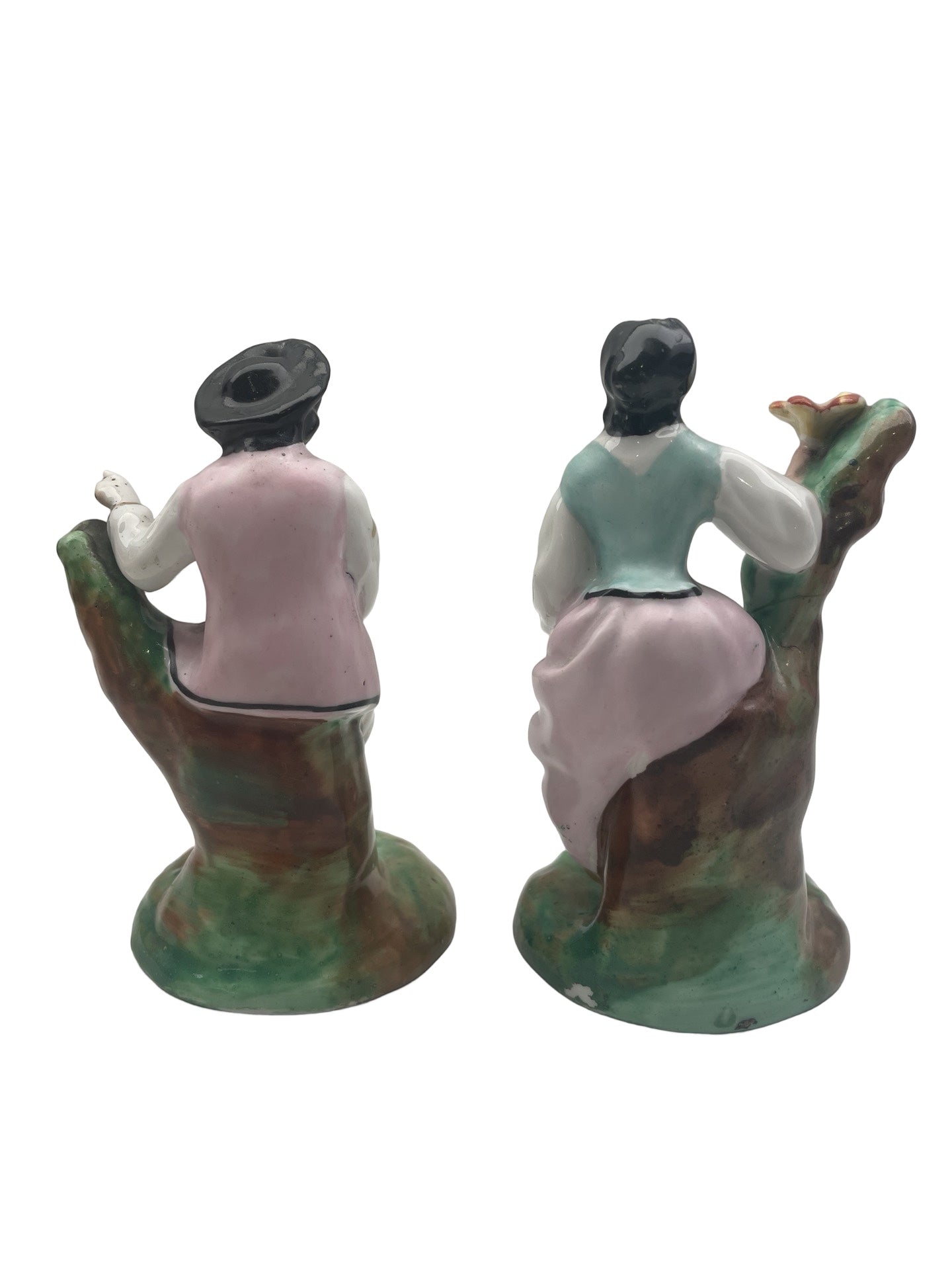 Paire Encriers Plumiers en porcelaine de Vieux Paris – XIXᵉ