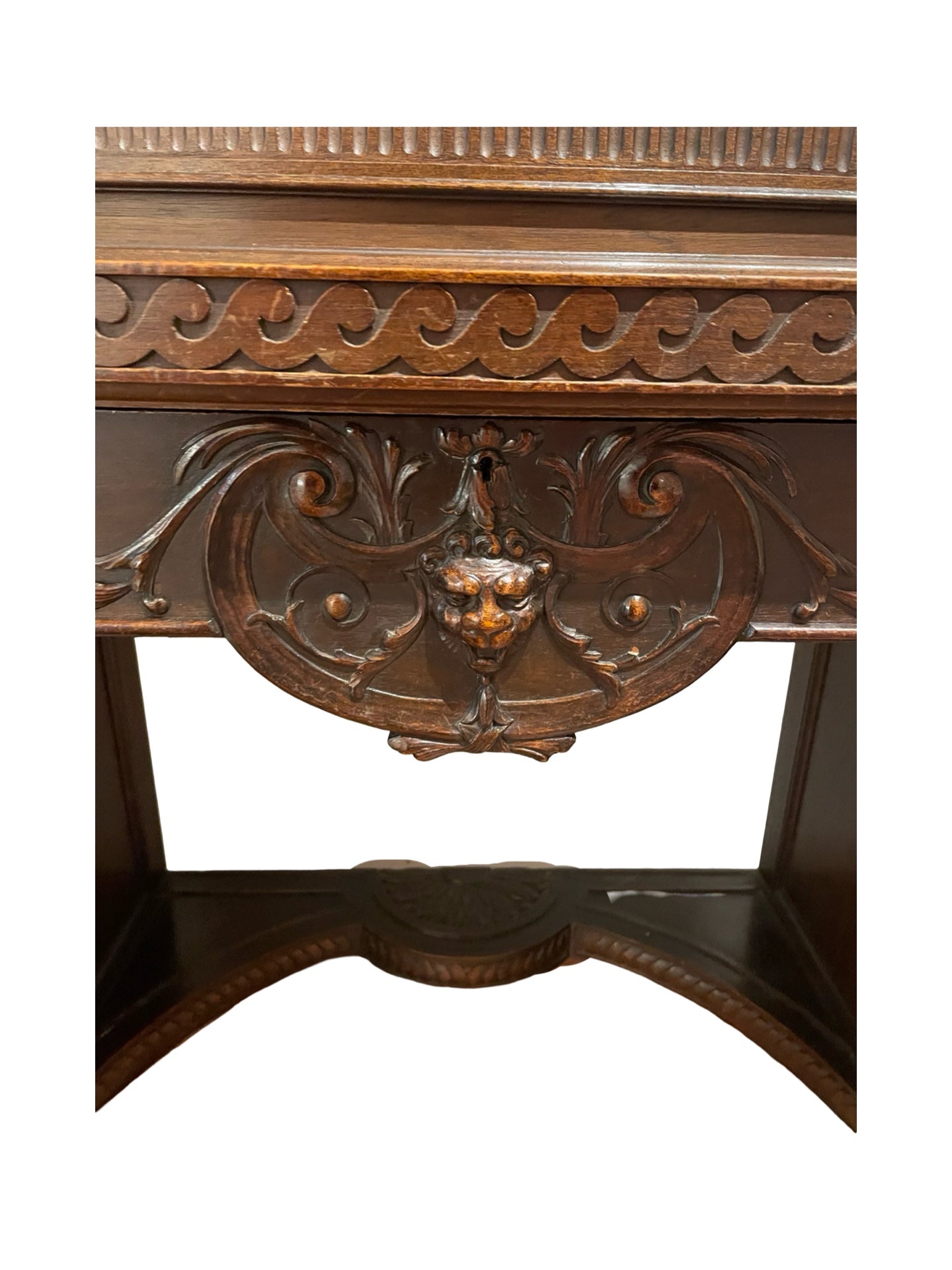 1 - Meuble bar ancien sculpté – Travail russe XIXe