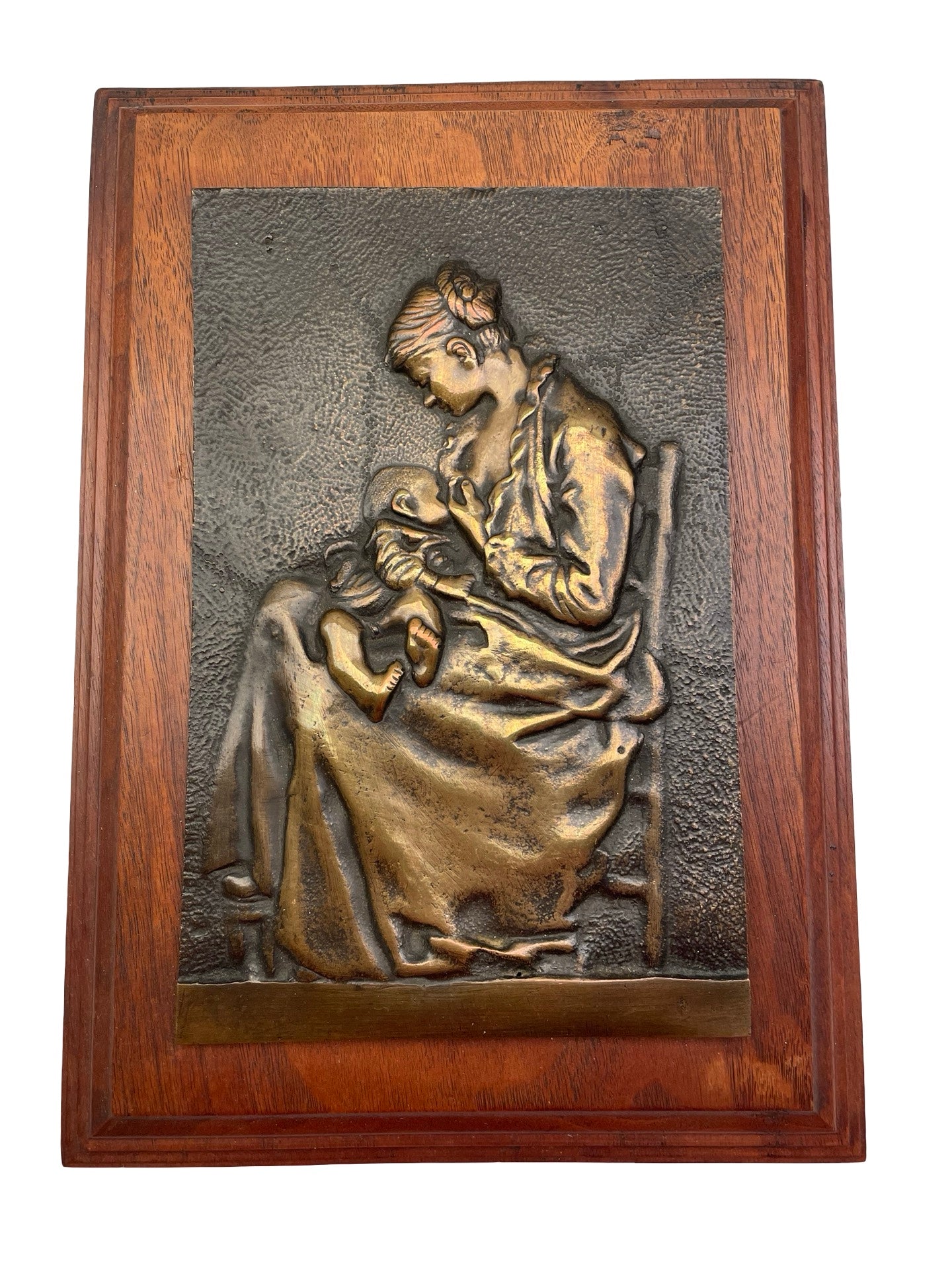 1 - Plaque murale en bronze attribuée à Alexandre Charpentier