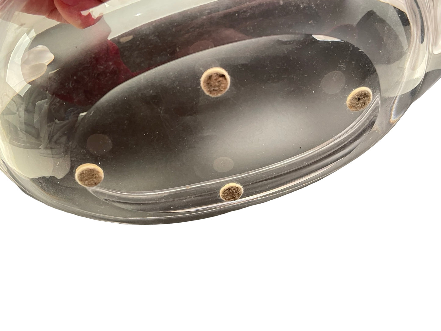 Coupe en cristal de Sèvres aux écureuils dépoli