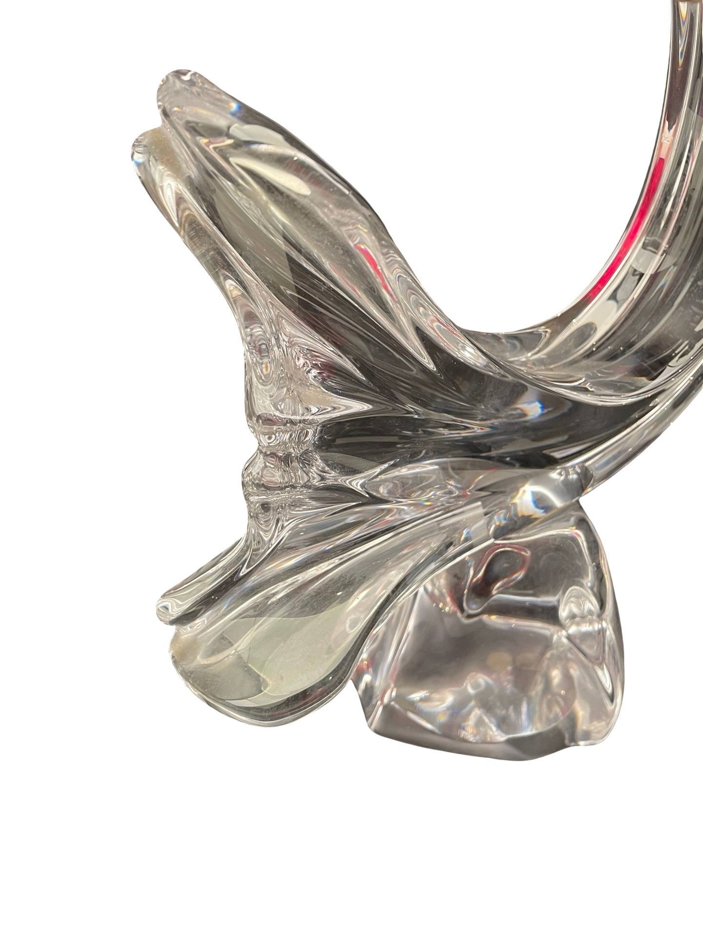 Lampe en cristal Daum – Design moderne – H. 35 cm