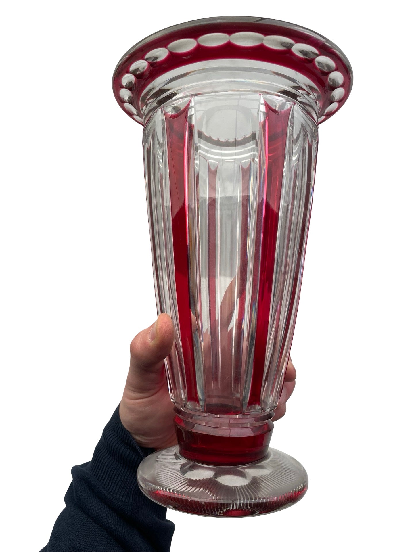 Vase Val Saint Lambert – Modèle Ardennes – Art Déco