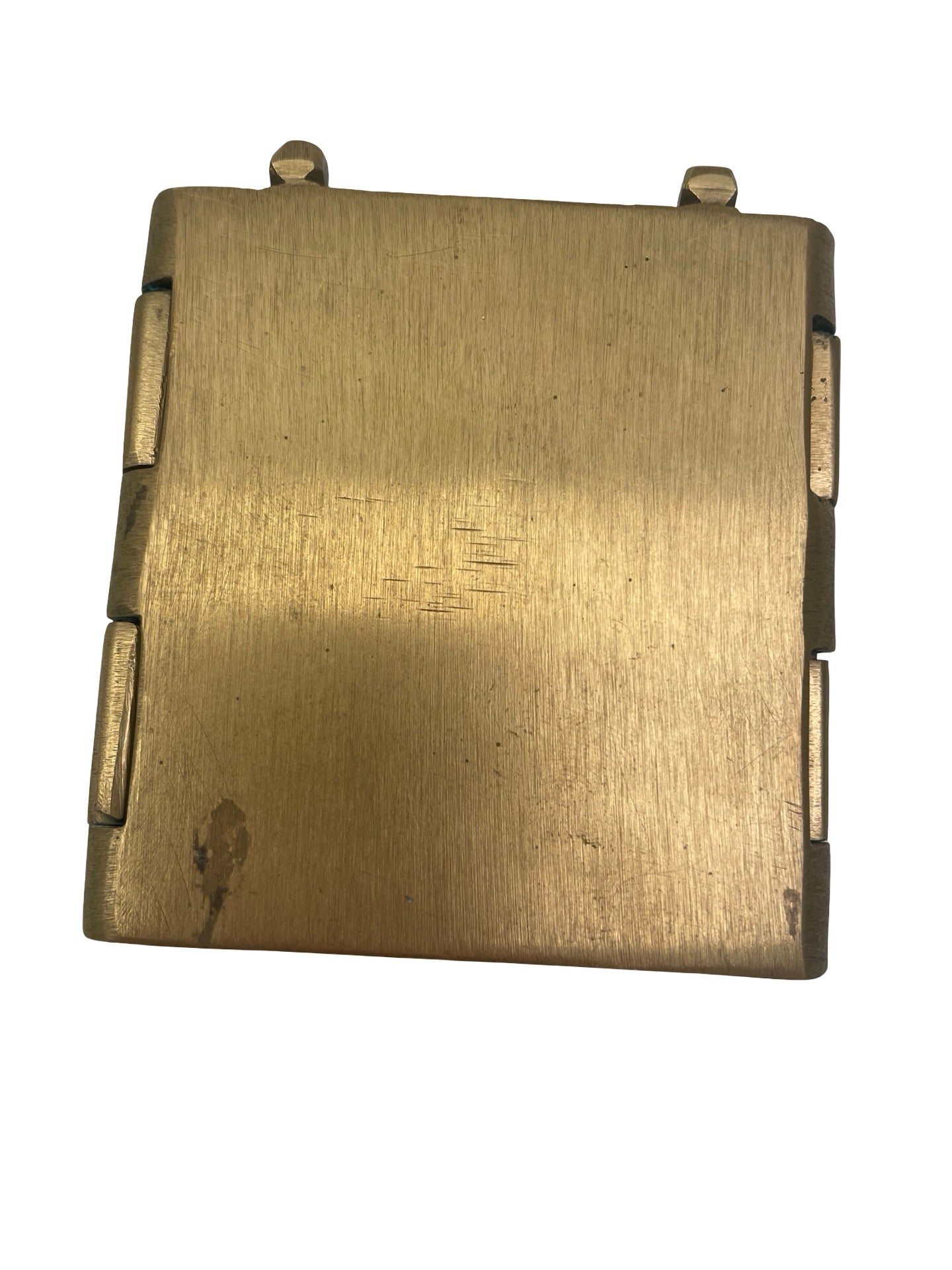 Icône russe triptyque en laiton – Christ Vierge St Jean