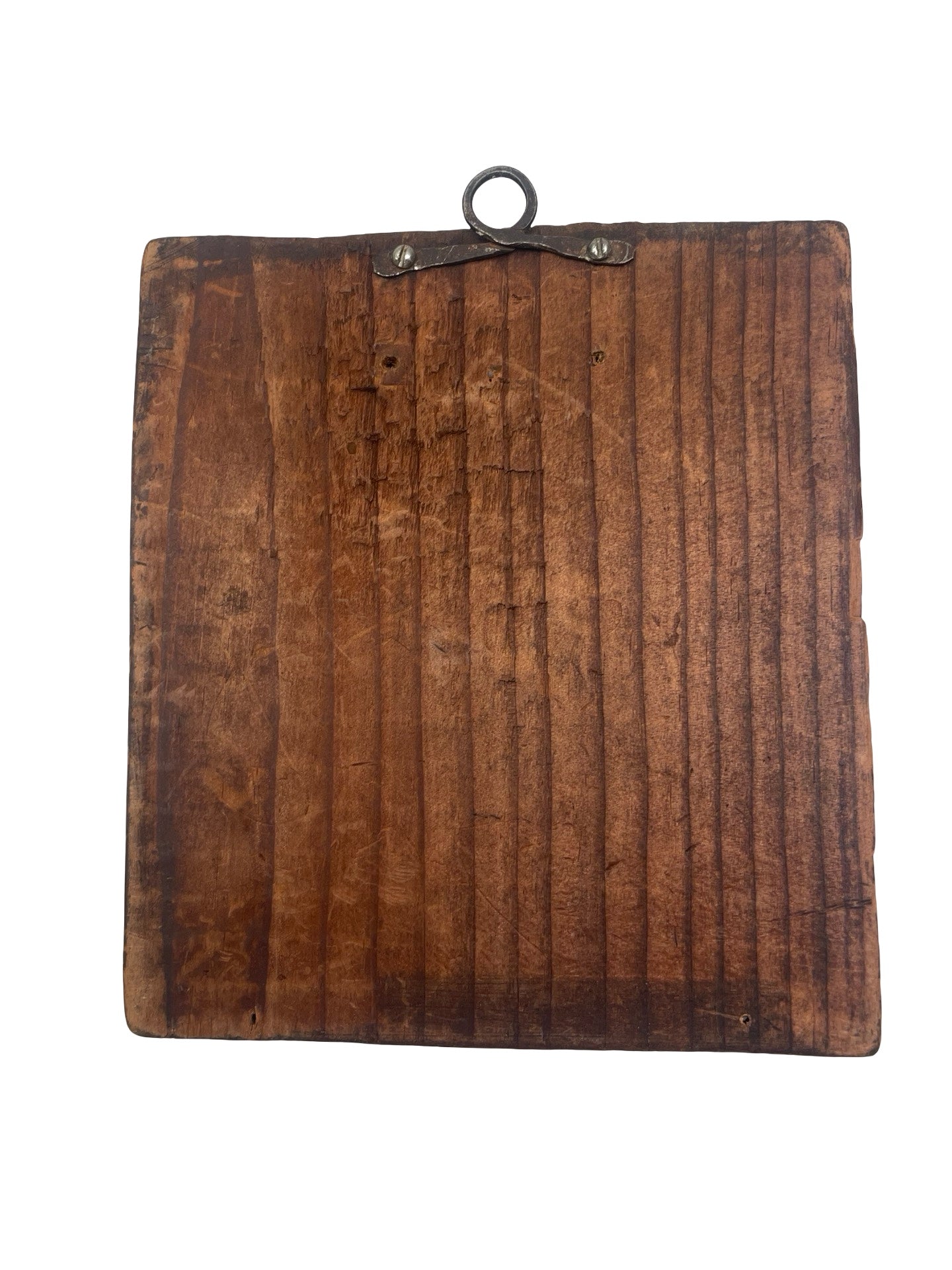 Icône russe Saint Jean-Baptiste laiton émaillé XIXe