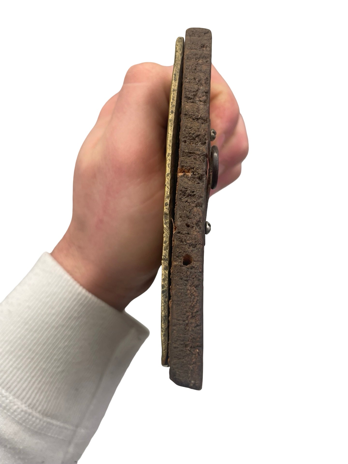 Icône russe Saint Jean-Baptiste laiton émaillé XIXe