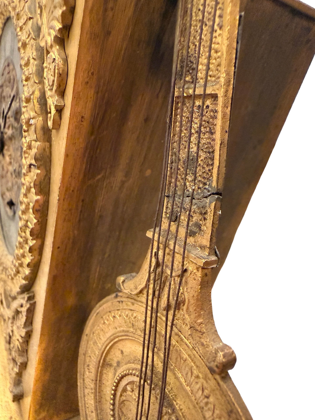 1 - Pendule Empire Orphée à la lyre – Bronze doré XIXe siècle