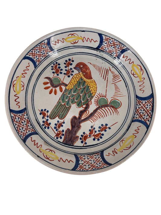 Compotier en Faïence de Desvres Style Delft Décor Oiseau (Copie)