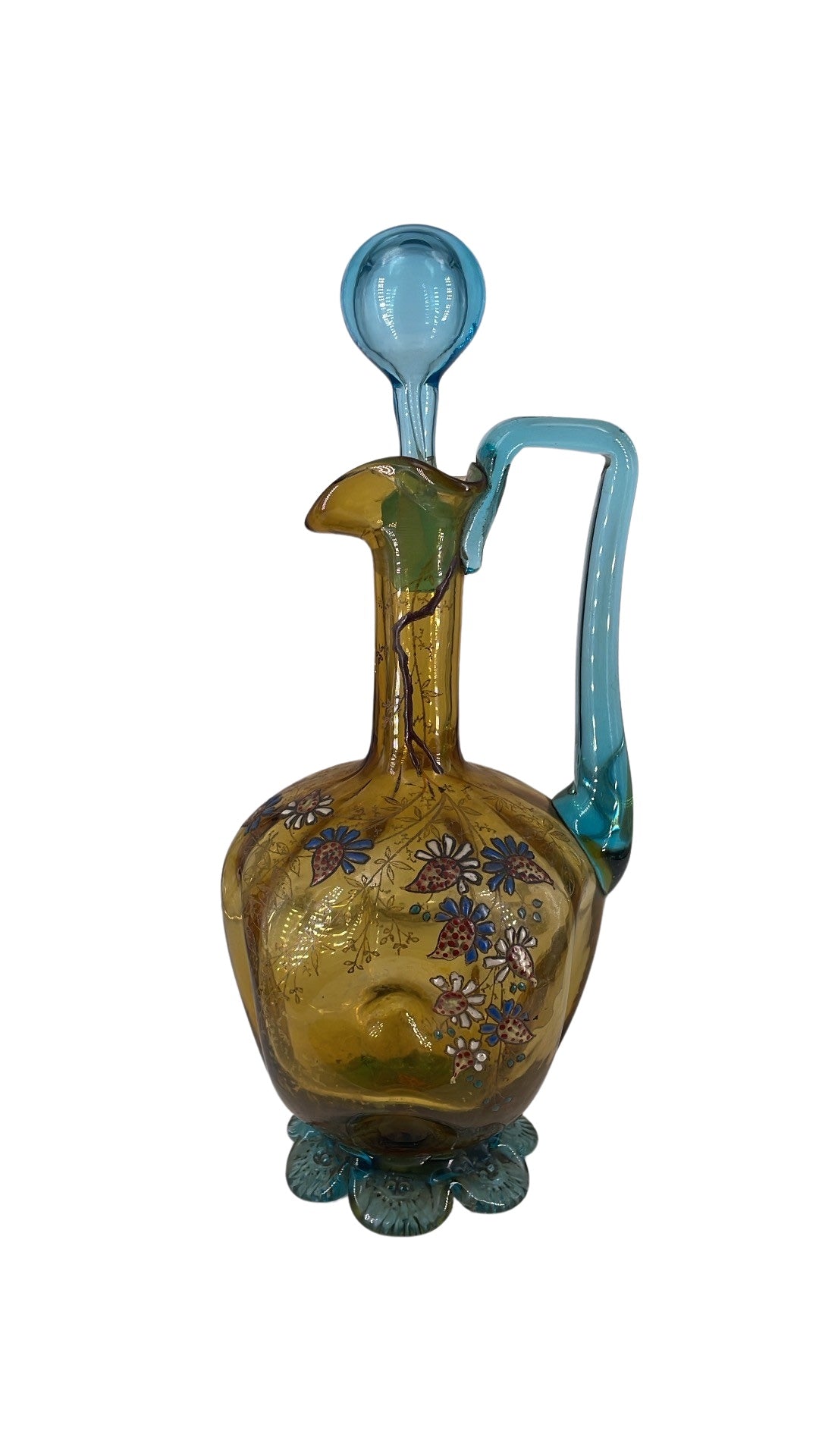 Carafe Aiguière Décanter Art Nouveau Attribuée à Legras