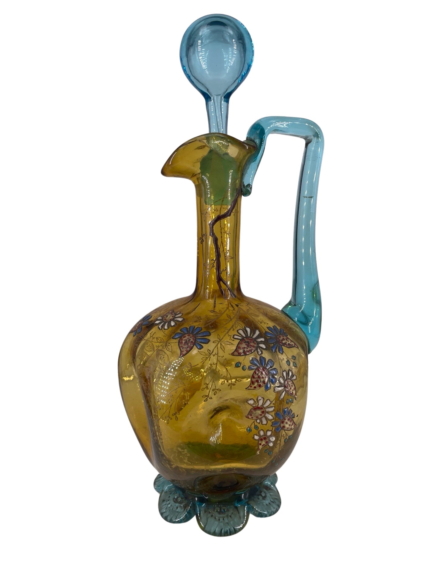 Carafe Aiguière Décanter Art Nouveau Attribuée à Legras