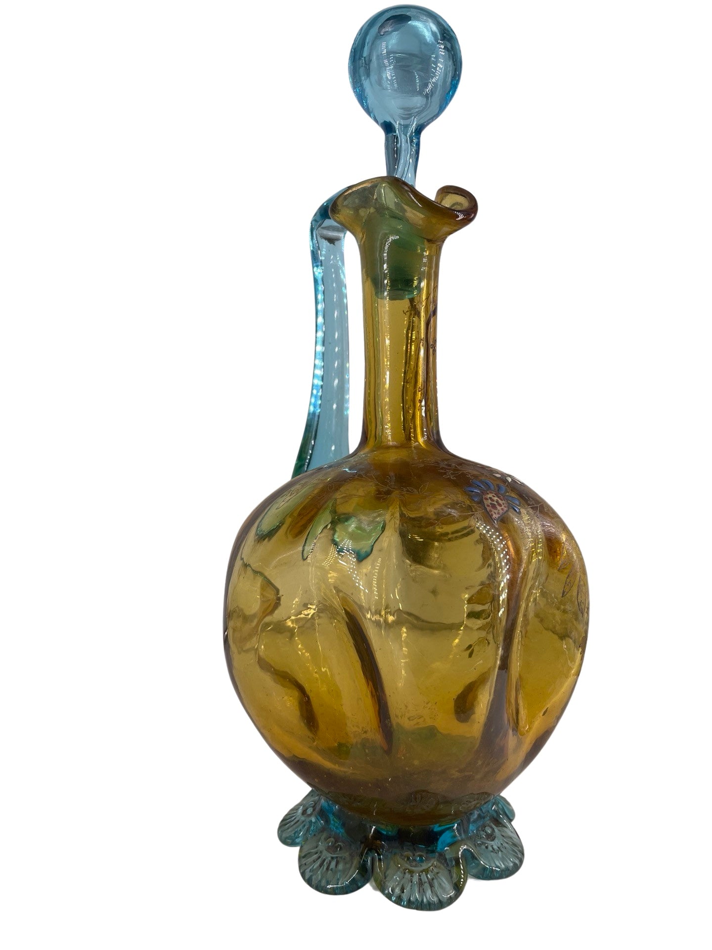 Carafe Aiguière Décanter Art Nouveau Attribuée à Legras