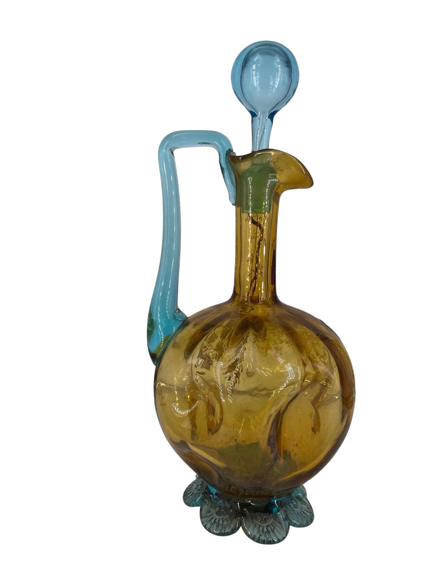 Carafe Aiguière Décanter Art Nouveau Attribuée à Legras