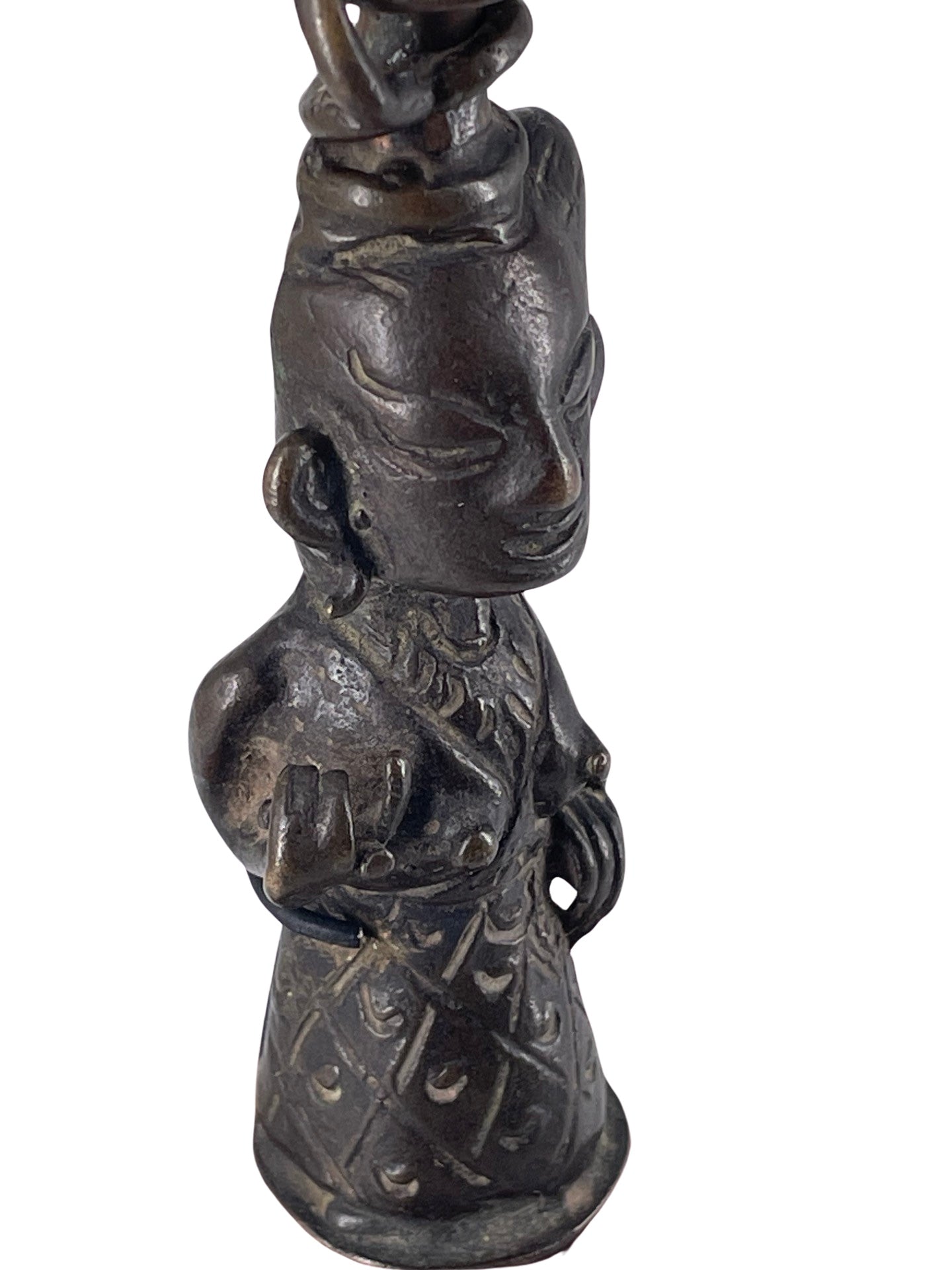 Statuette Asiatique en Bronze sur Socle - Collection du Docteur Zelnik