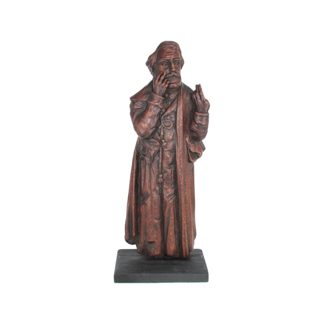 1 - Personnage religieux en bois sculpté – XIXᵉ siècle