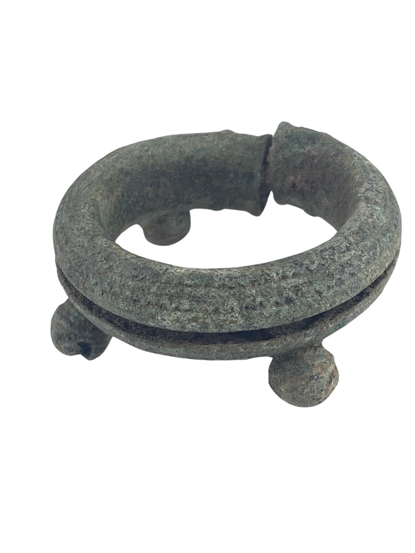 Bracelet en Bronze Vert - Art Asiatique (Goulots Internes)